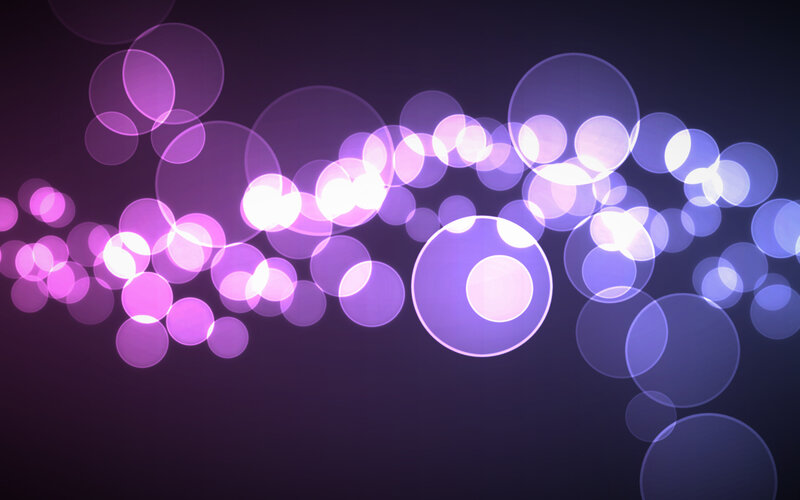 purple bokeh light circles