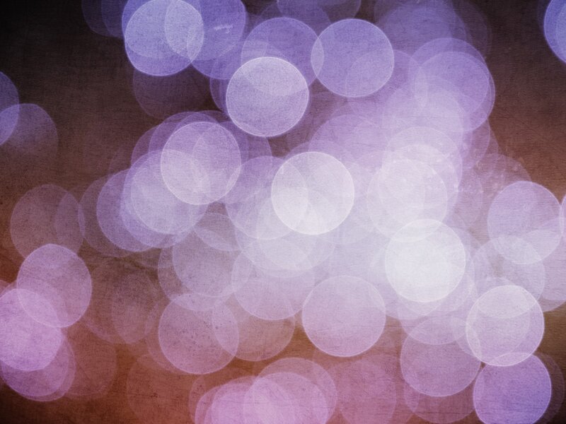 Purple Bokeh Lights — Dreamy, Abstract, Circles, Grain