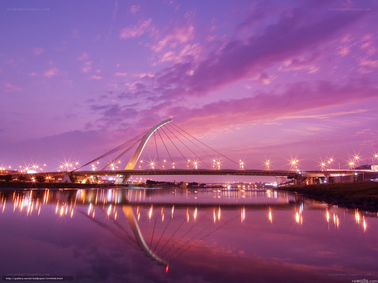 Purple Bridge at Dusk