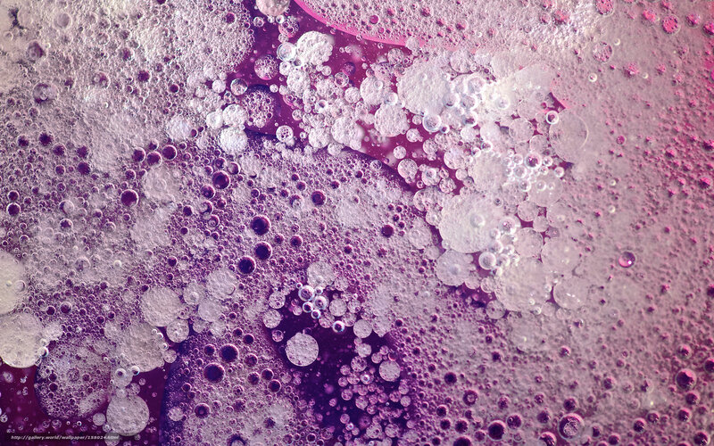 purple bubbles and foam