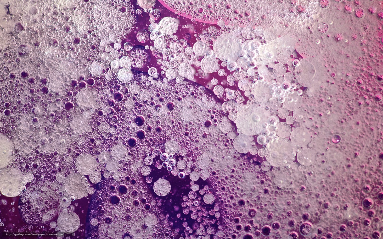 purple bubbles and foam