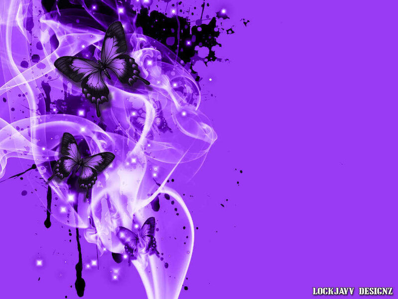 Purple Butterflies in Smoke