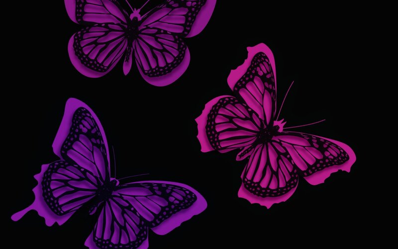 Purple Butterflies — Mysterious