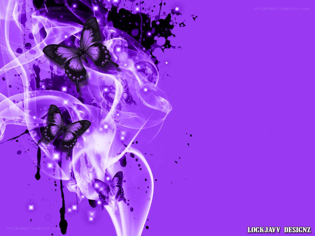 purple butterfly abstract art