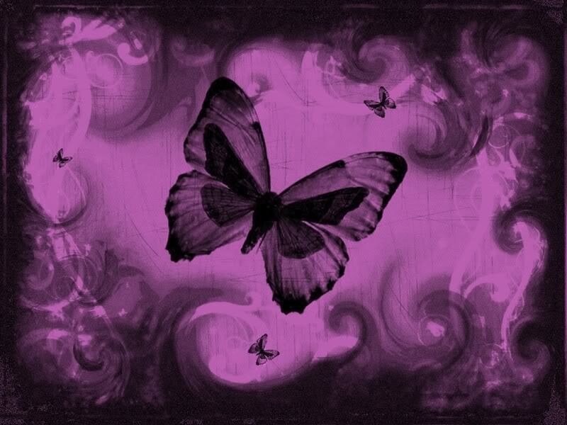 purple butterfly art