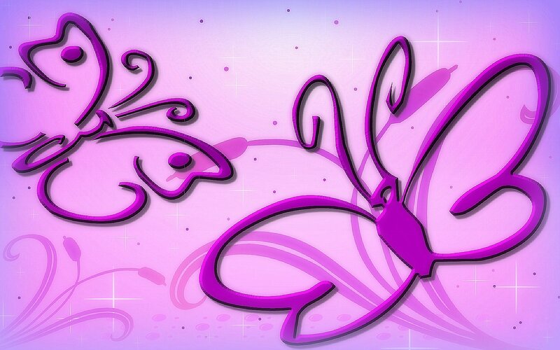Purple Butterfly Design — Dreamy