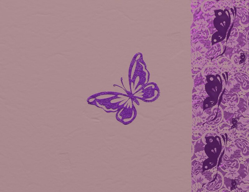 purple butterfly design