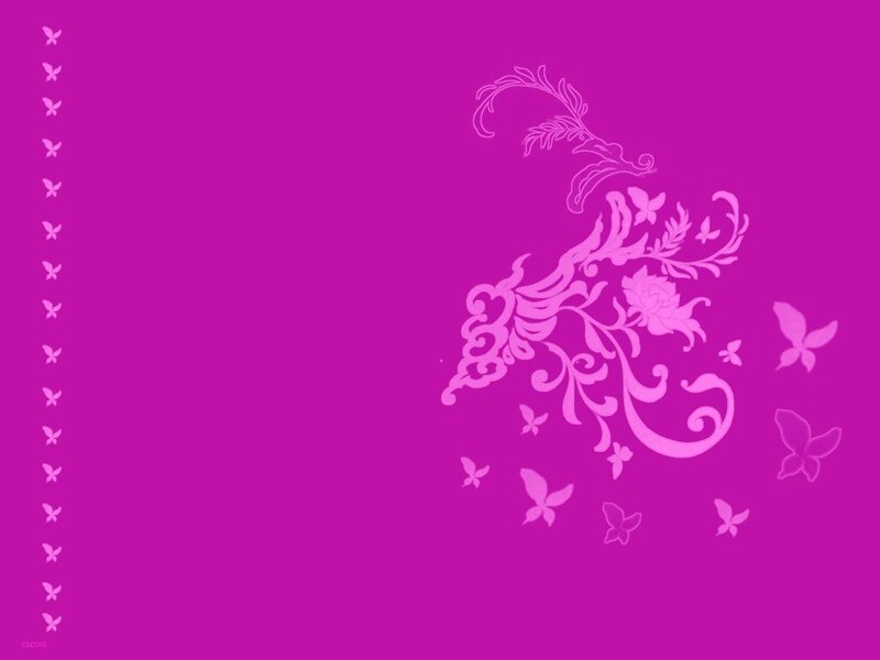 purple butterfly floral design