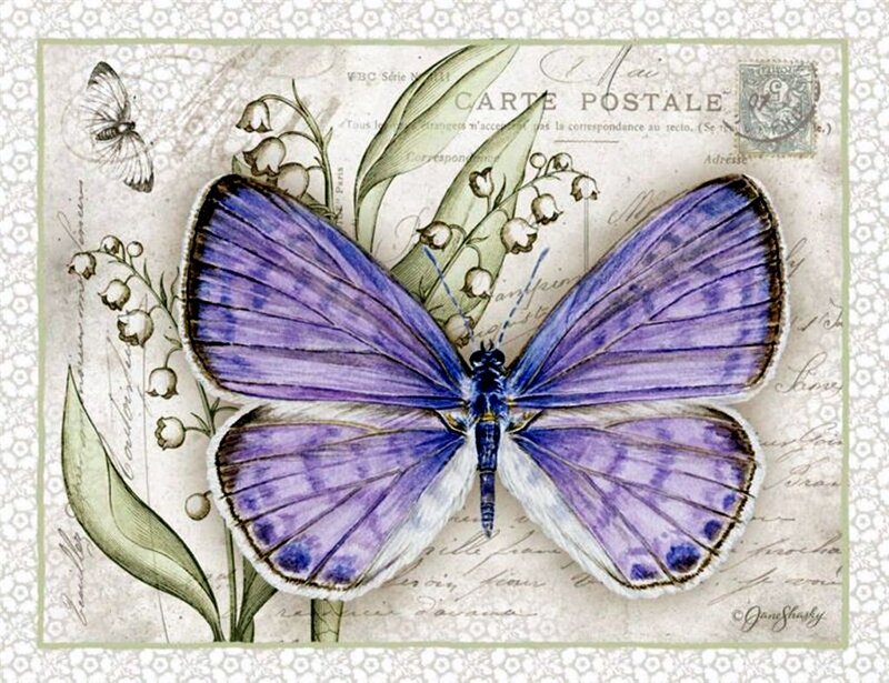 Purple Butterfly Illustration — Serene