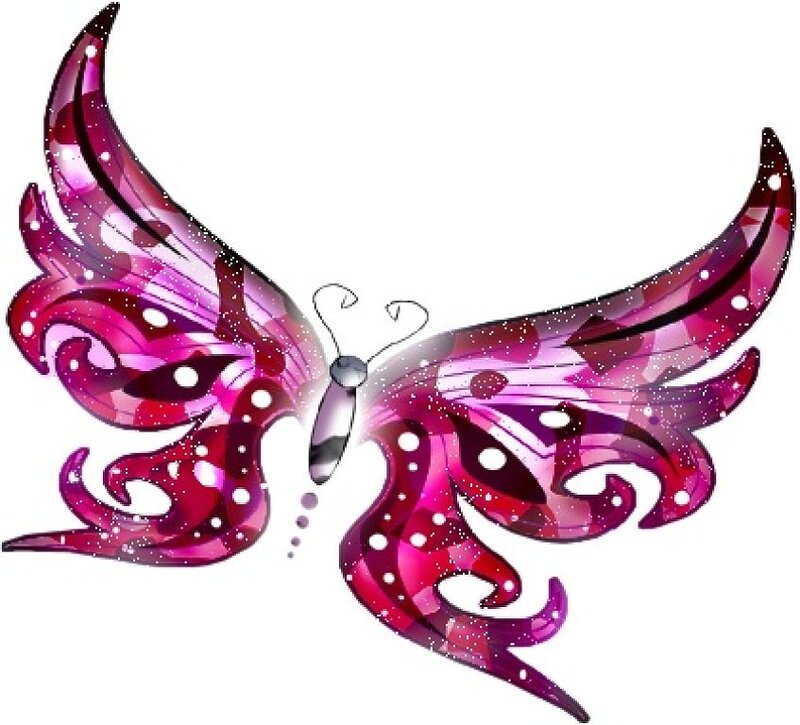 Purple Butterfly Mask