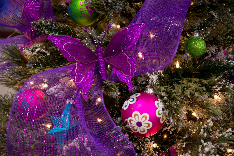 Purple Butterfly Ornament