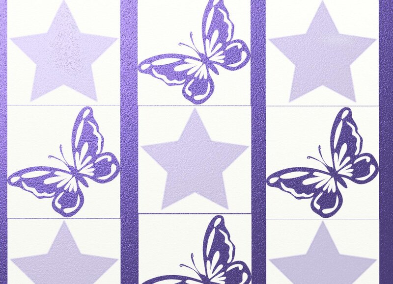 Purple Butterfly Pattern — Calm