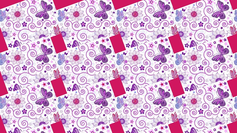 Purple Butterfly Pattern — Playful
