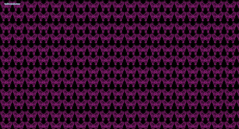 Purple Butterfly Pattern — Repetitive