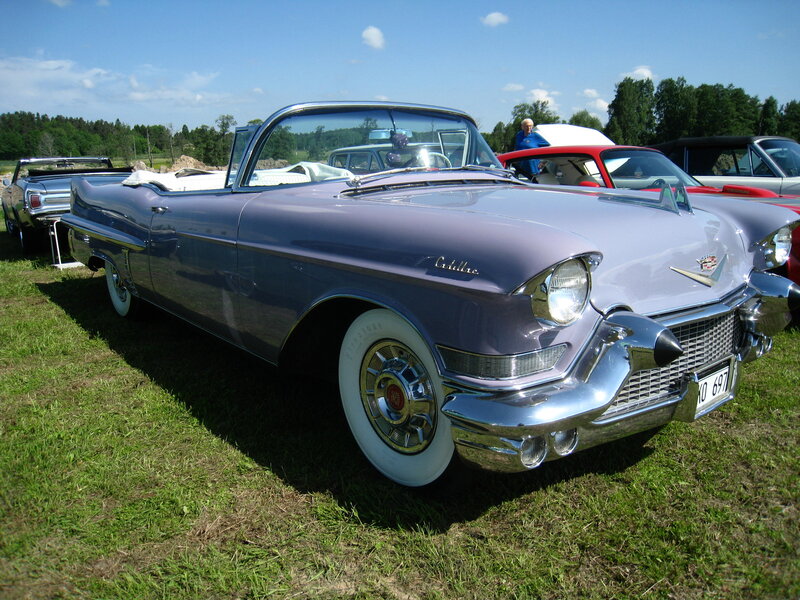 Purple Cadillac Convertible — Calm, Afternoon