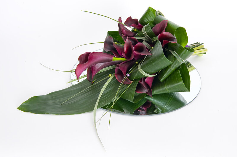 Purple Calla Lilies Bouquet — Calm