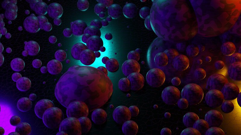Purple Camo Spheres