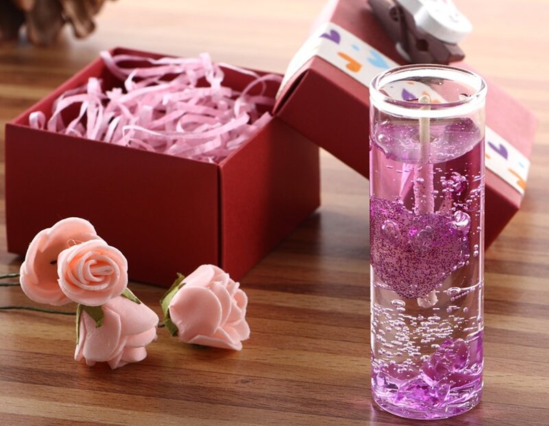Purple Candle in Glass — Calm
