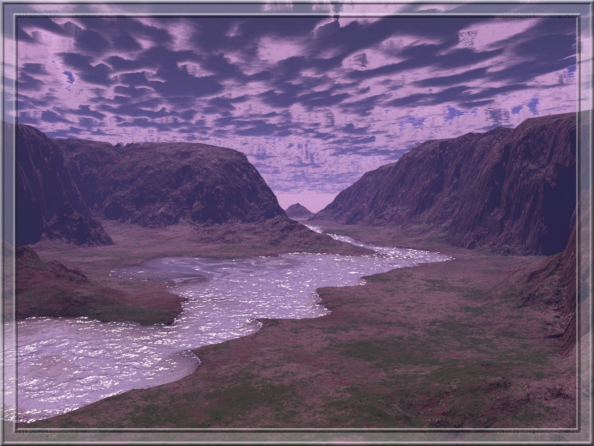 purple canyon landscape
