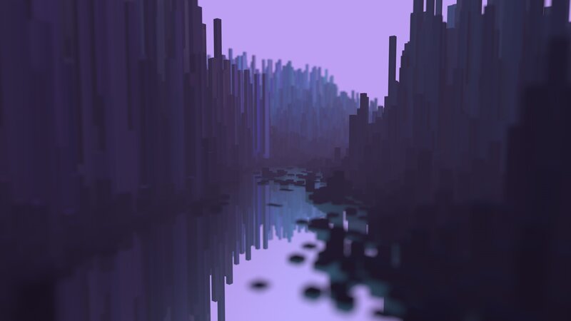 Purple Canyon with River