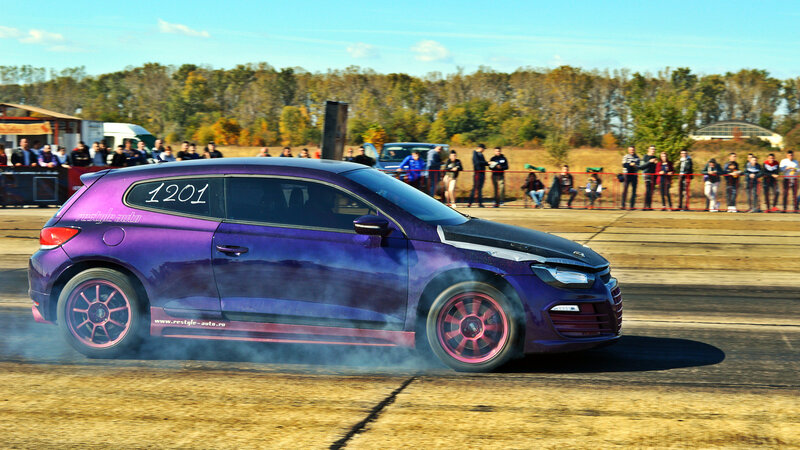 Purple Car Drifting — Dynamic