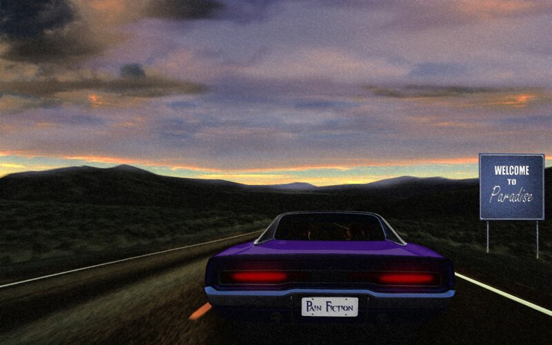 Purple Car on Road