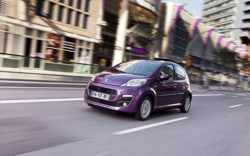 Purple Car on Street