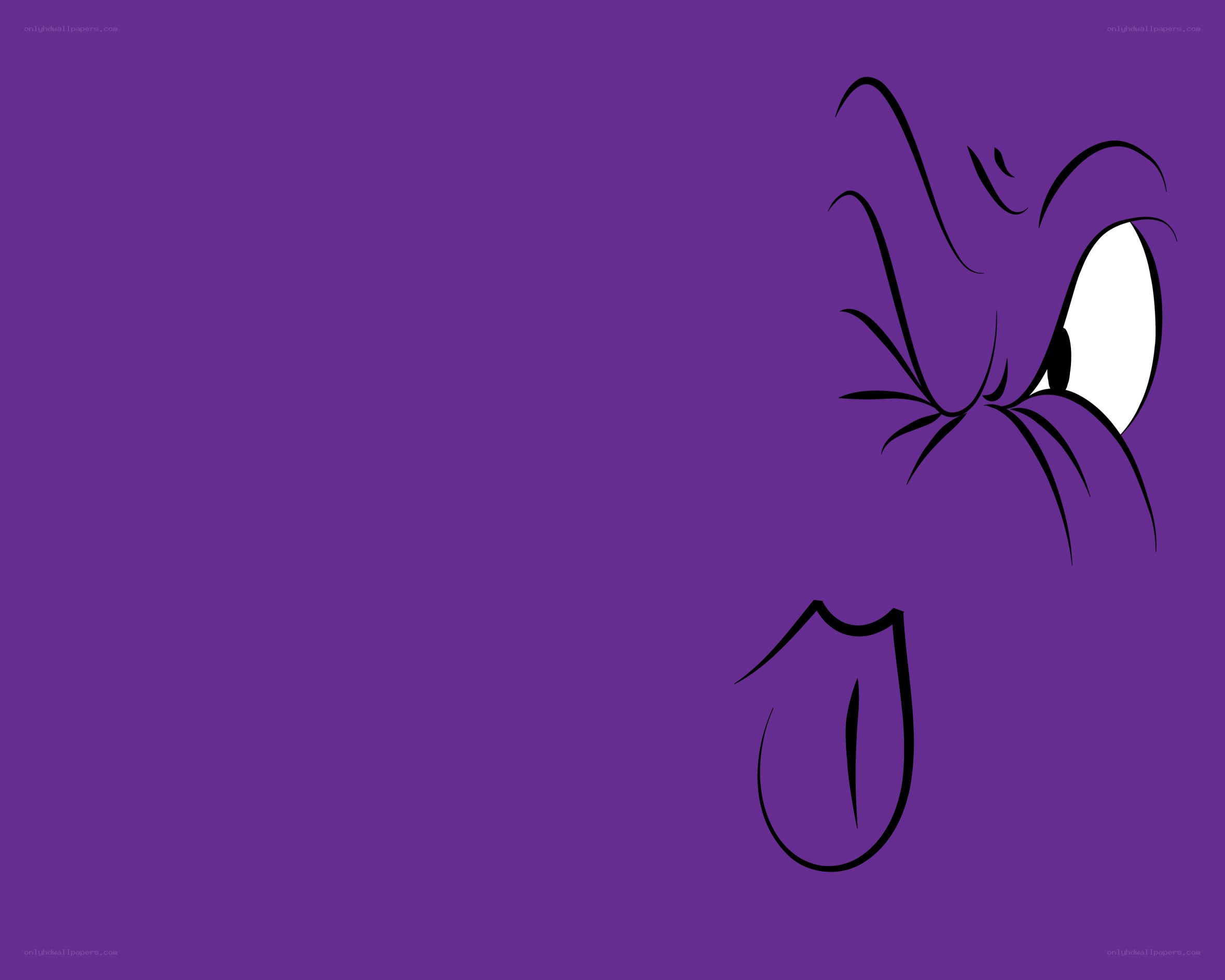 purple cartoon character face