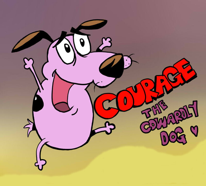 Purple Cartoon Dog