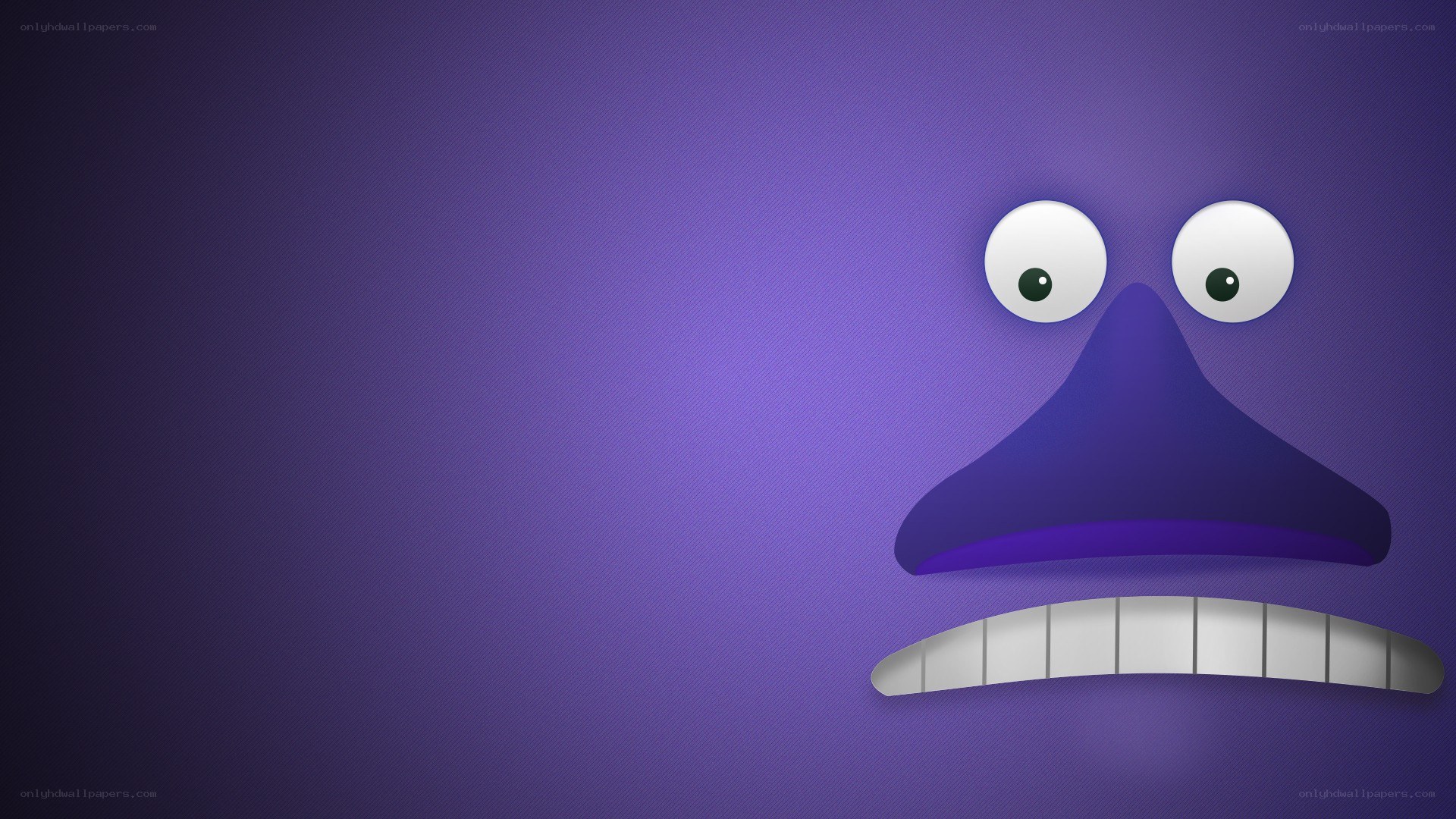 purple cartoon face