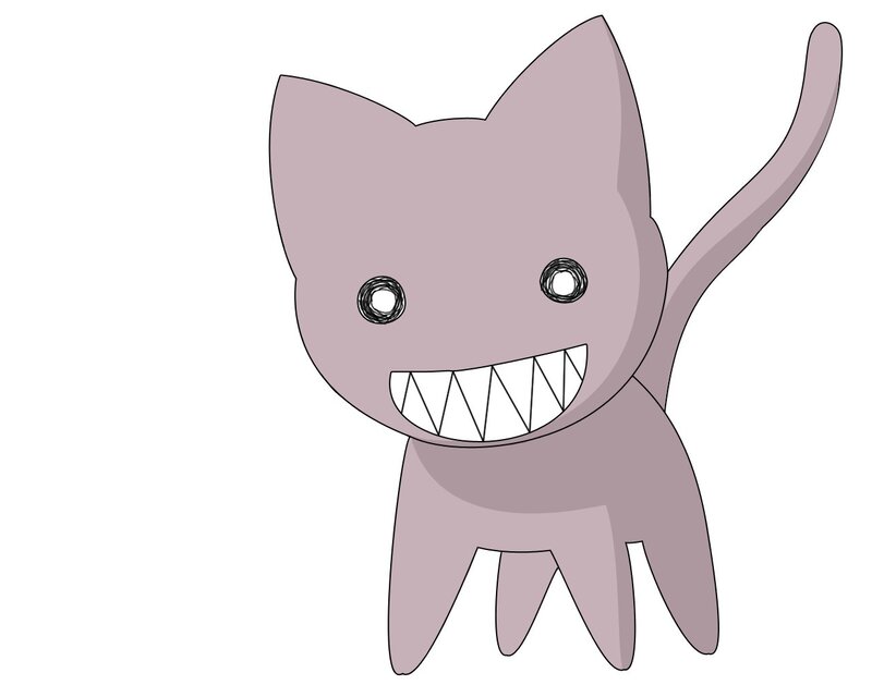 Purple Cat Creature