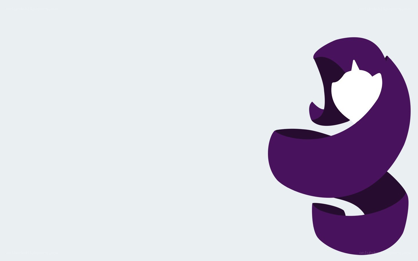 purple cat logo design