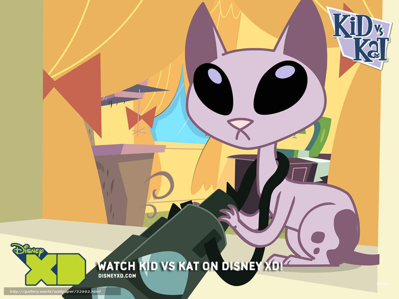 Purple Cat with Large Eyes