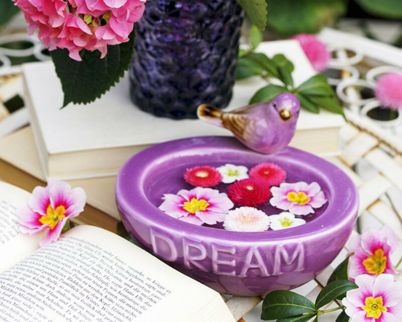 Purple Ceramic Bowl