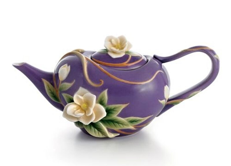 Purple Ceramic Teapot