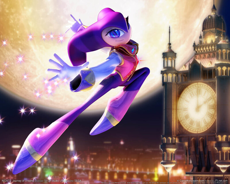 Purple Character Flying