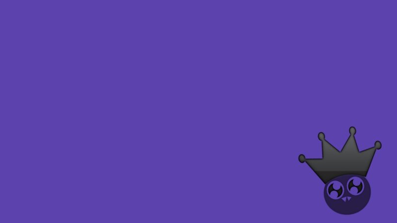 Purple Character with Crown