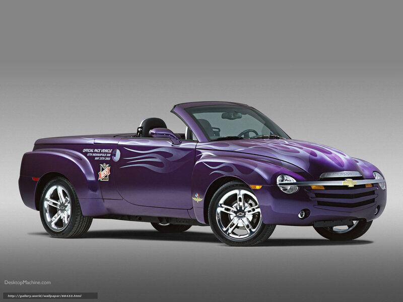 Purple Chevrolet SSR race car