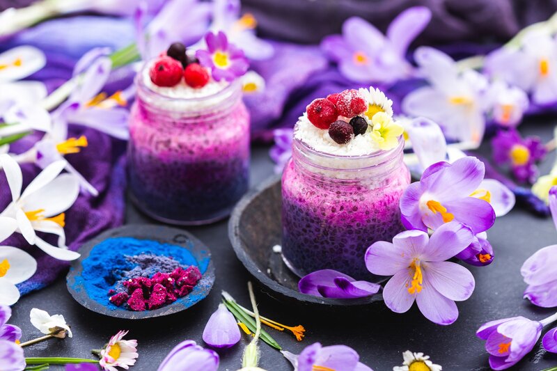 Purple Chia Pudding