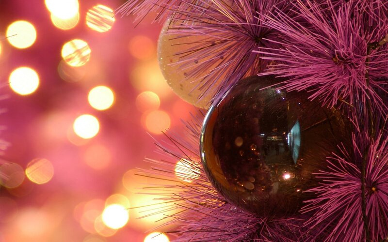 Purple Christmas Ornament