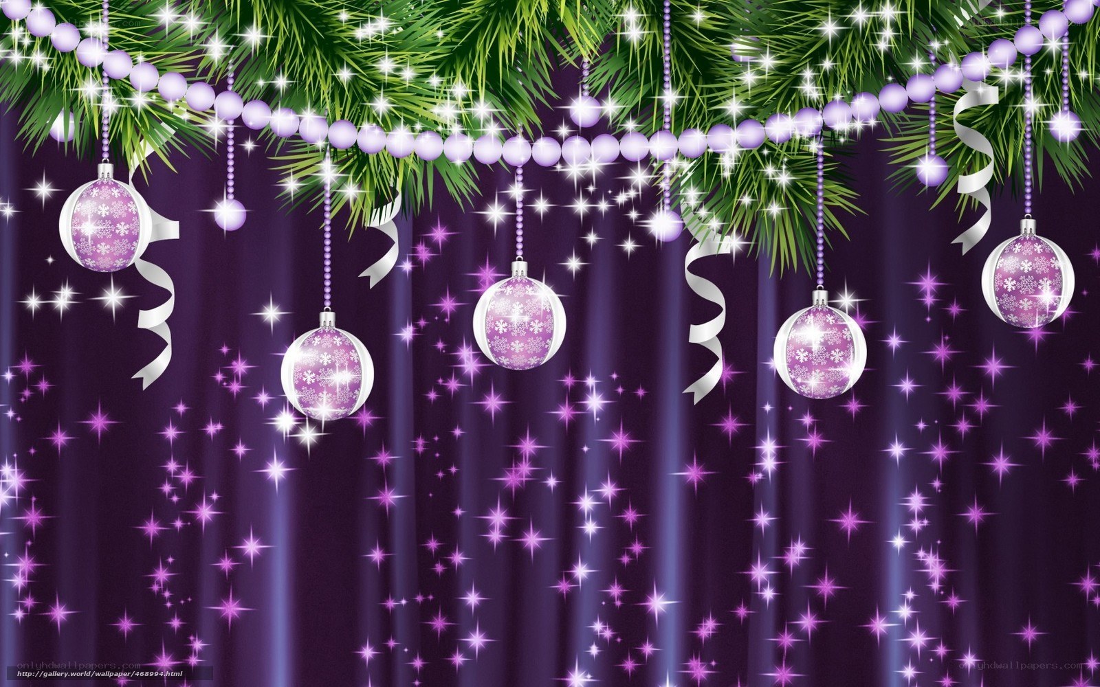 purple christmas ornaments