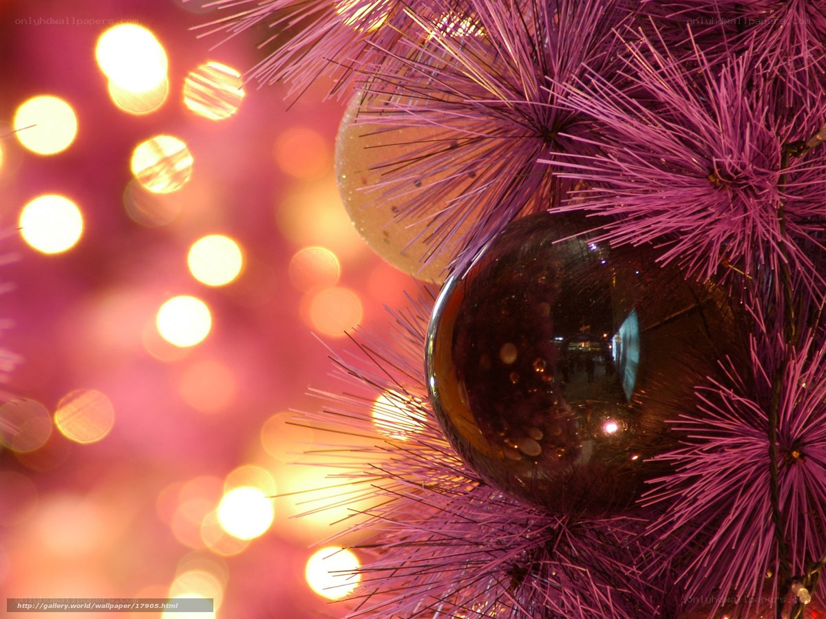 Purple Christmas tree ornaments