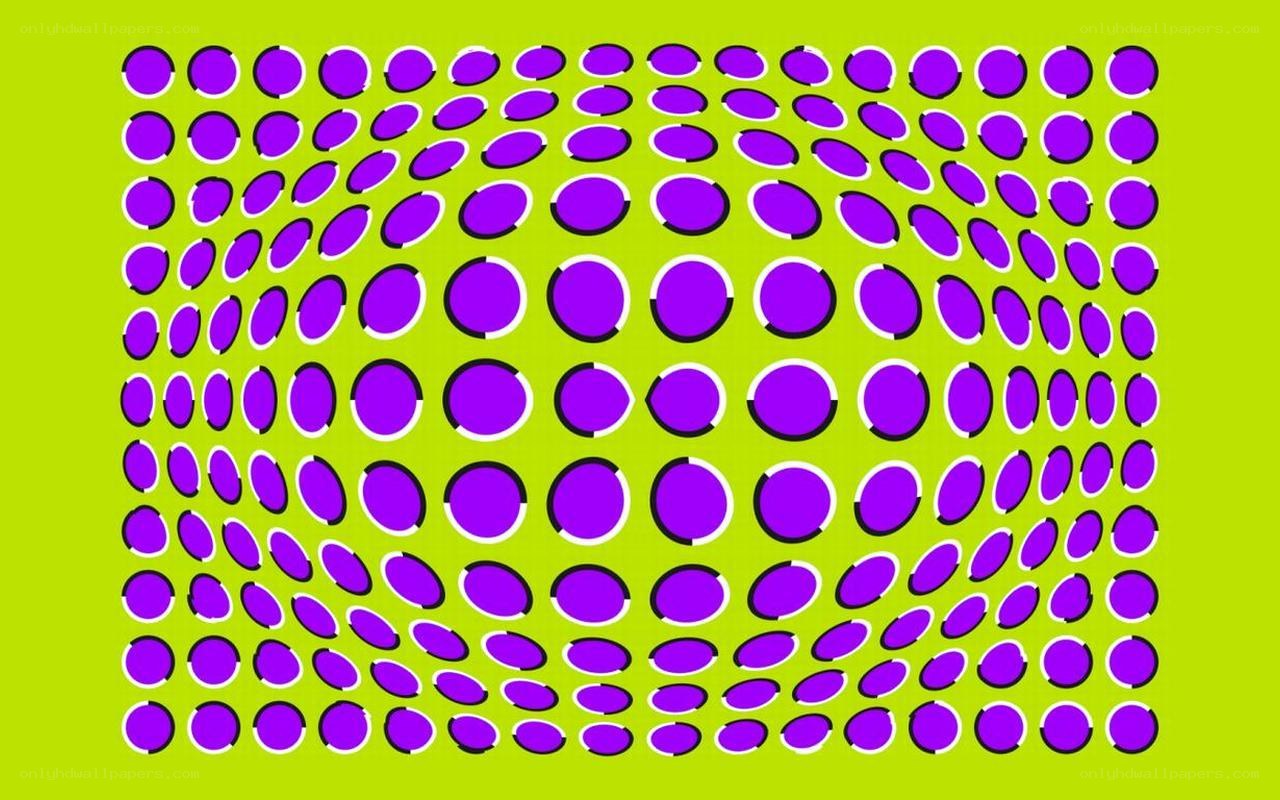 purple circle optical illusion