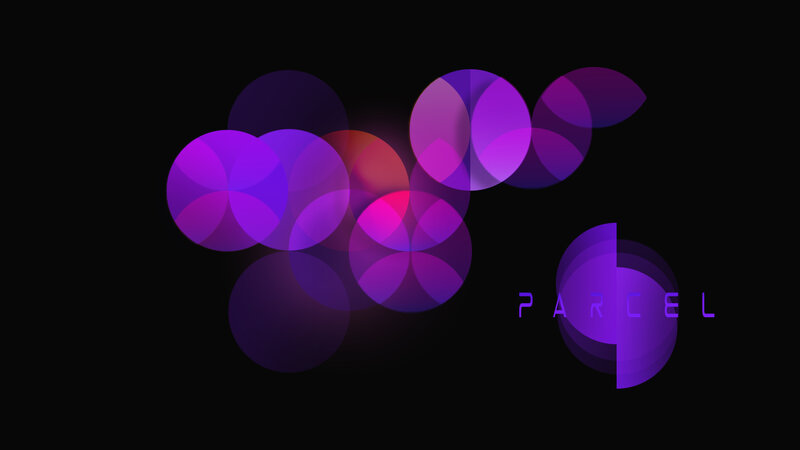 Purple Circles on Black — Minimalist