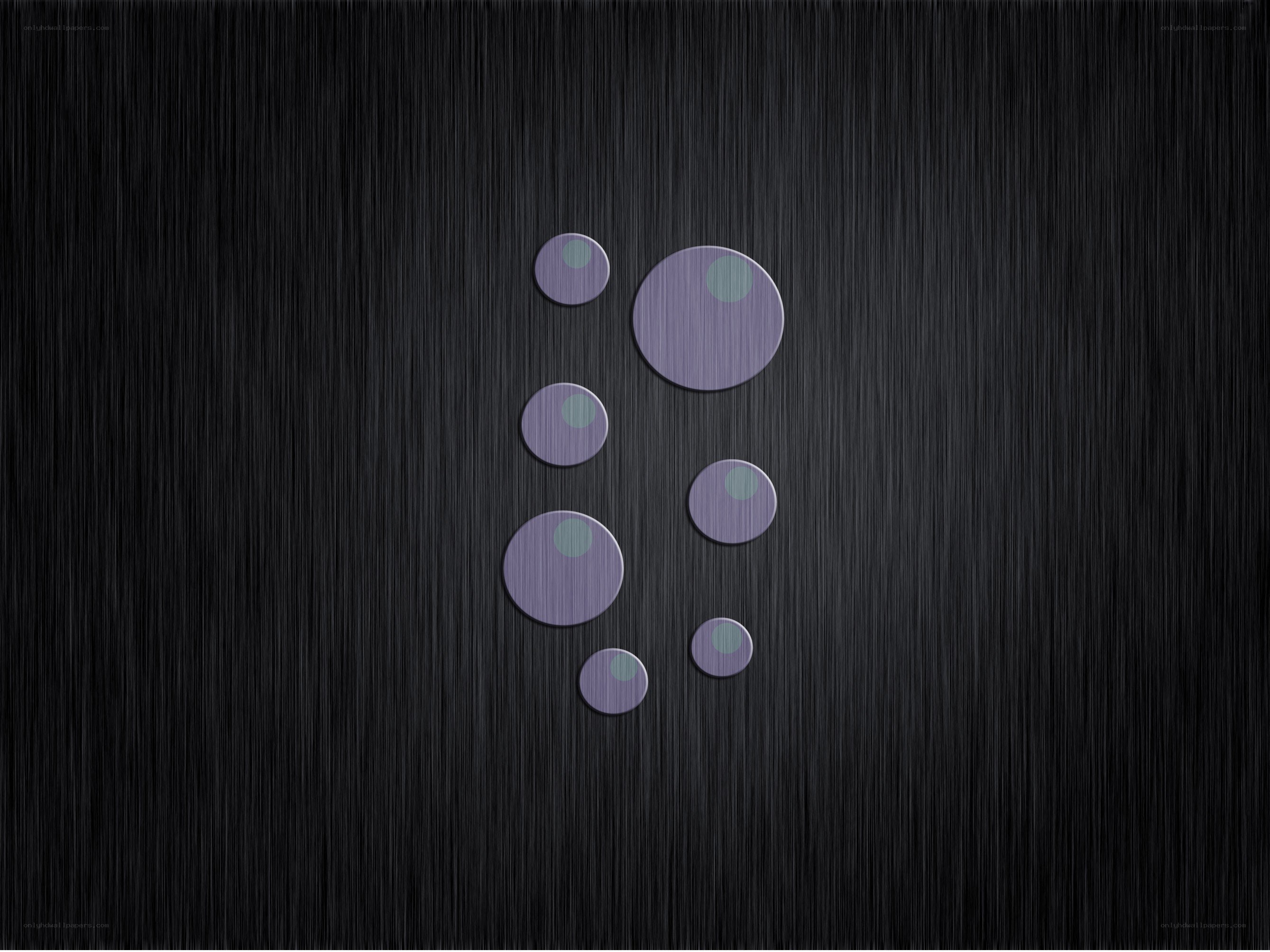 purple circles on dark metal