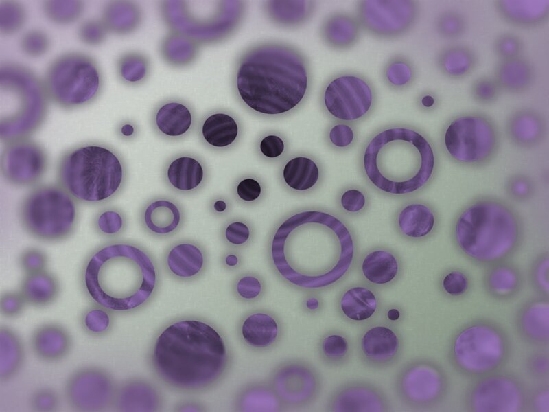 purple circles on green background
