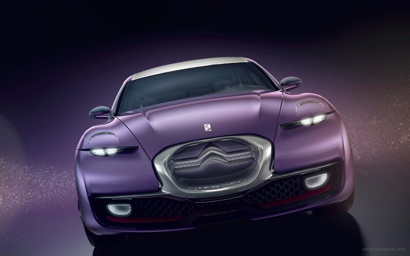 Purple Citroën concept car