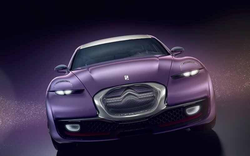 Purple Citroën concept car