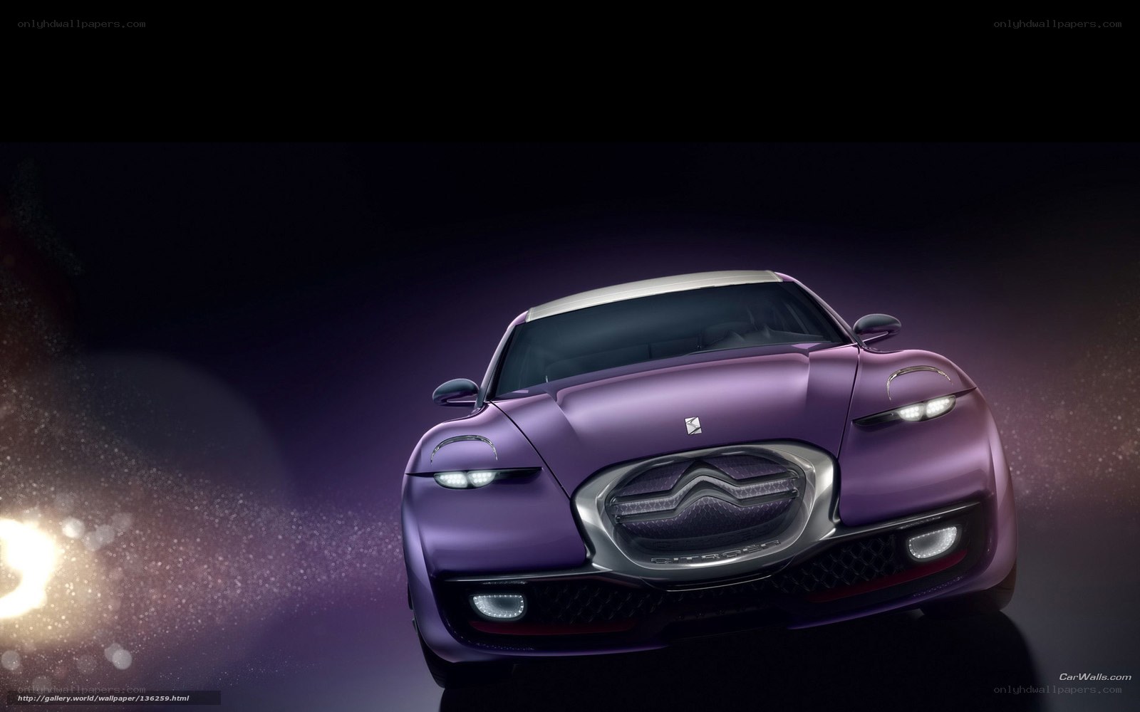 Purple Citroen Concept Car