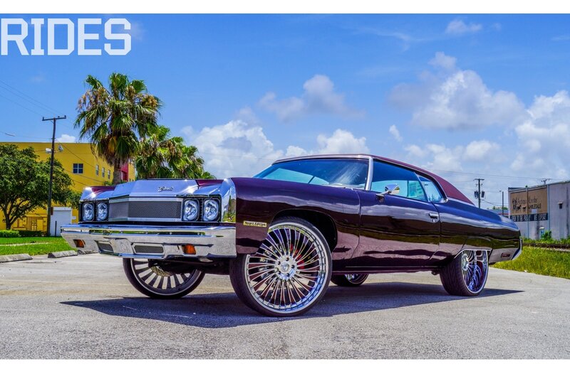 Purple Classic Car — Bright